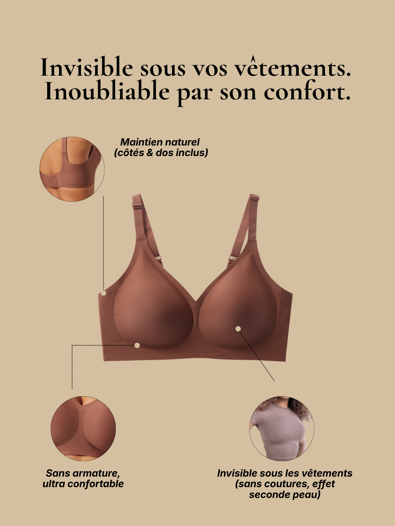 Soutien-gorge confort en bandes gelées